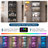 4-Tier Glass Display Cabinet With RGB Sensor Light And Lock-1066826809