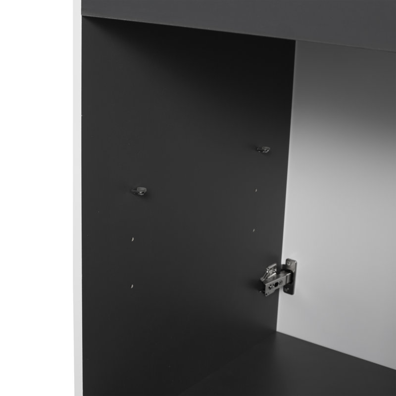 Armoire de salle de bain Modern Modern, Blanc, 25"