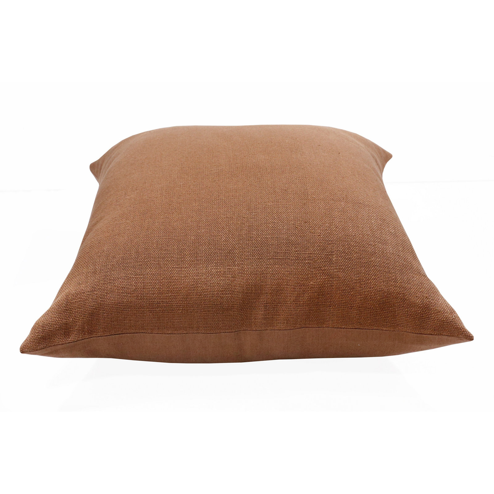 Elliotte 20" x 20" Linen Pillow Cover, Brown, Polyester