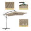 Parasol de patio en porte-à-faux décalé 8,2 pi avec base, parasol d'extérieur toutes saisons pour terrasse-1980799272