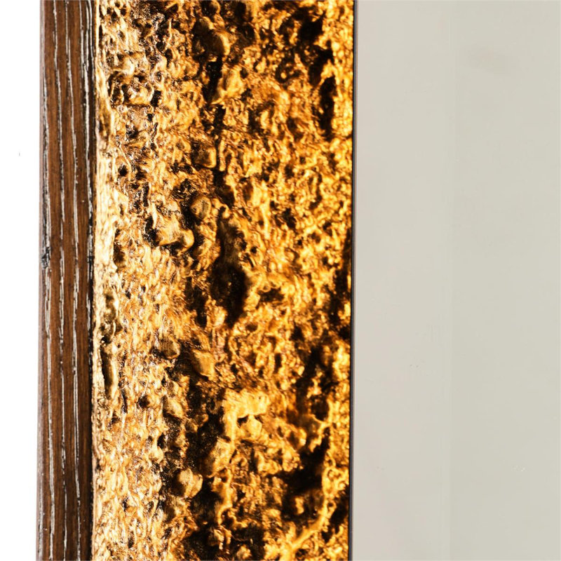 Gilded Oak Mirror, Rectangular