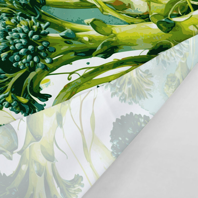 Tapisserie murale légumes choux broccoli, 68 po x 80 po