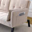 Canapé-lit pliable multifonctionnel de 70 pouces avec porte-gobelet et rangement latéral-283472139