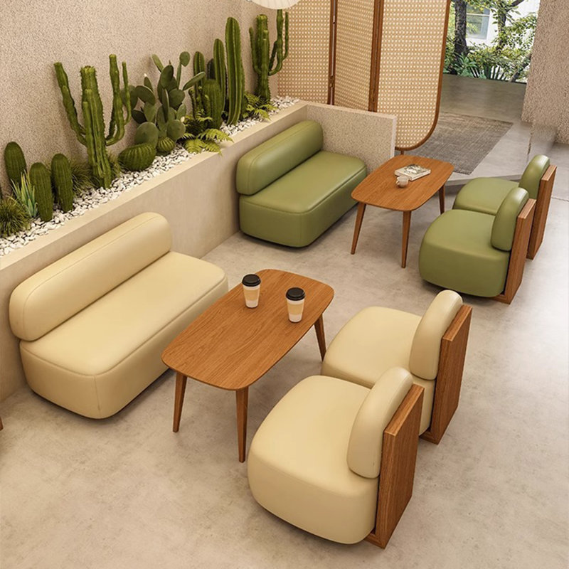 Banc rembourré en similicuir, Beige