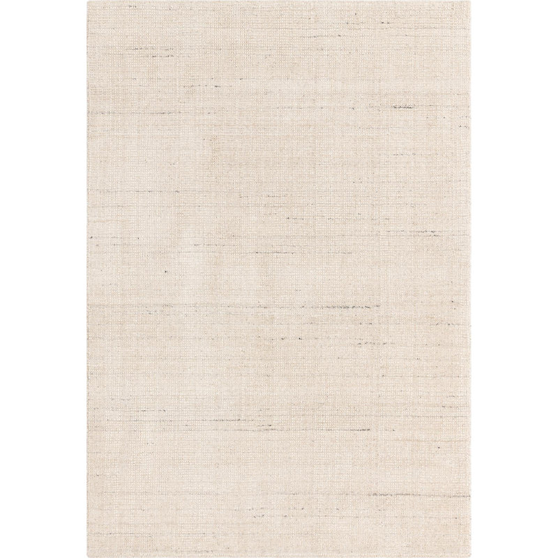 Tapis uni / rayé couleur liabah fève vanille - couleur ivoire, Rectangle 4 pi x 6 pi
