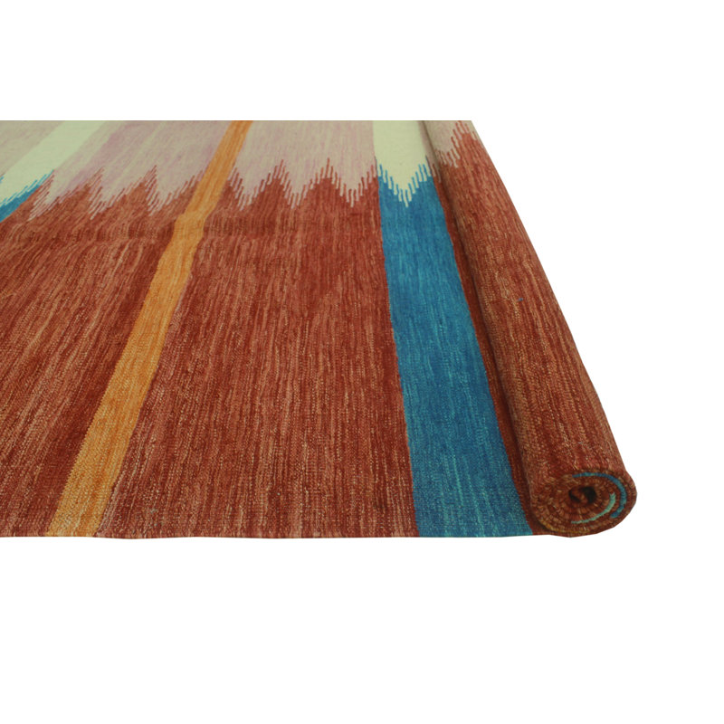 Brown-Newton Wool Striped Indoor Rug
