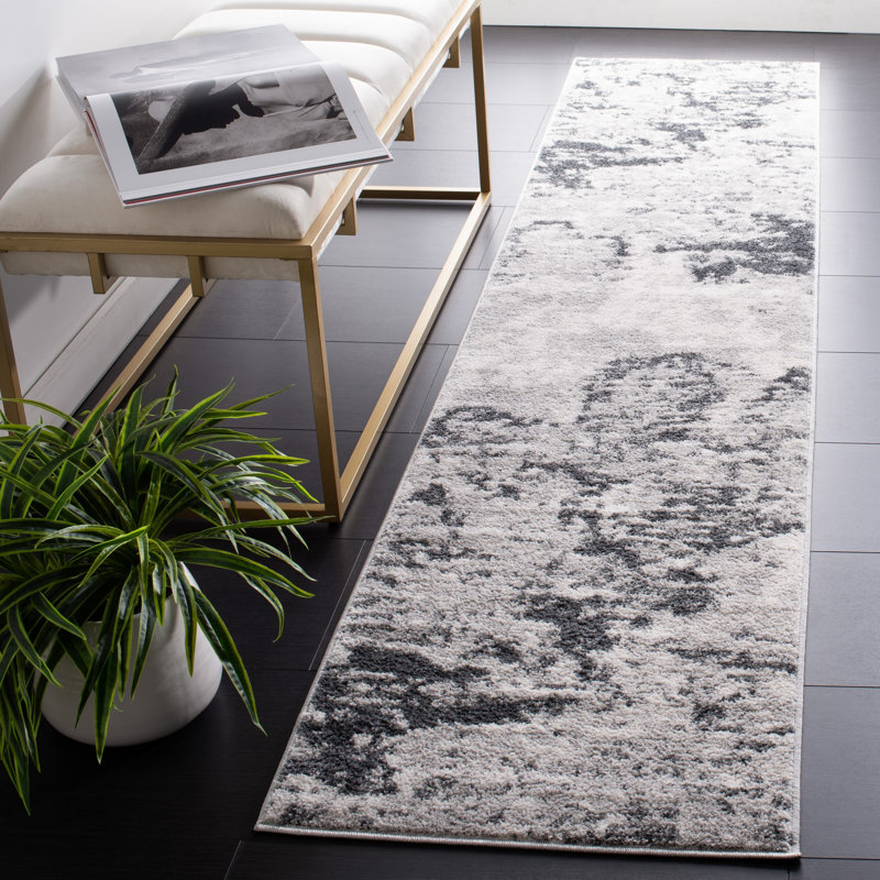 Ethellee Performance Abstract Rug, Runner 2' x 9'