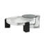 Table basse blanche avec table d'appoint