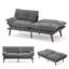 Canapé-lit futon convertible capitonné 66 po Serta-894021140