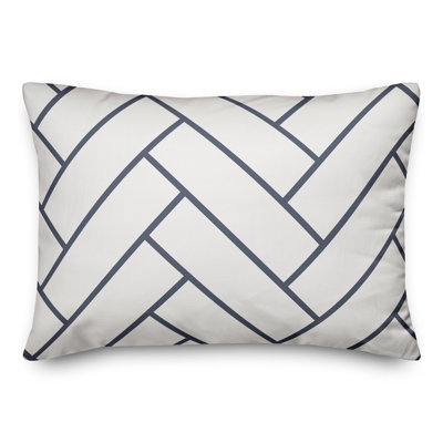 Herringbone 19 Outdoor Rectangular Pillow Cover & Insert