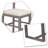Practical Dining Table Set With rectangular Table leg frames and Four upholstered dining chairs-1734691214