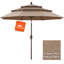 Parasol de patio en oléfine 3 étages 9 pi 9 pi-932715608