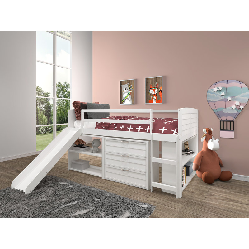 Chouhan Louvre Twin Low Loft Configurable Bedroom Set