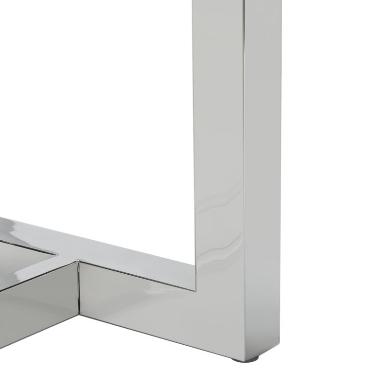 Mania 47.2'' Glass Top Console Table