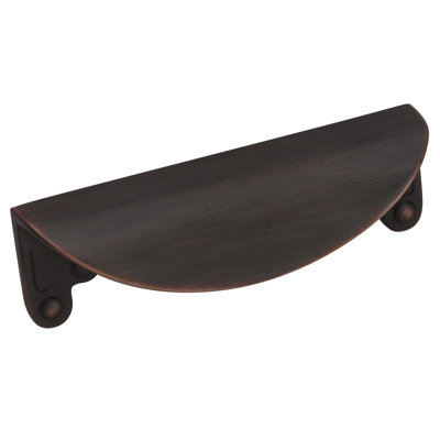 Poignée de meuble-coupe en bronze huilé d'un centre à l'autre de 3 pouces (76 mm) Inspirations - paquet de 25