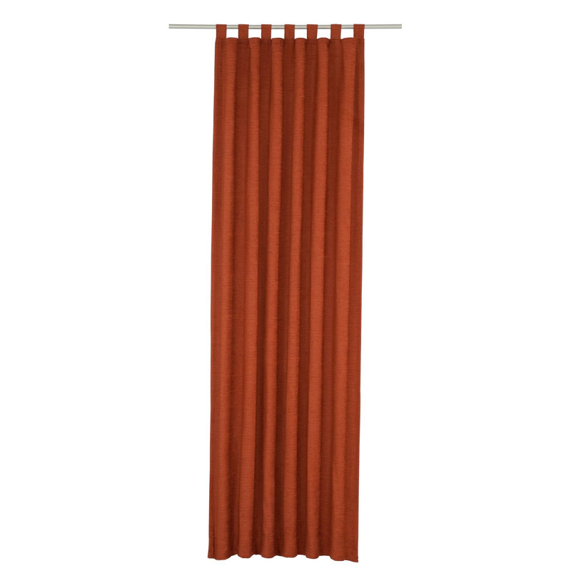 Jaylene Blackout Single Curtain Panel, 270 W x 245 D cm, Terra