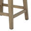 Tabouret de comptoir avec dossier rembourré blanc Durham