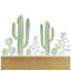 Adhésif décoratif cactus