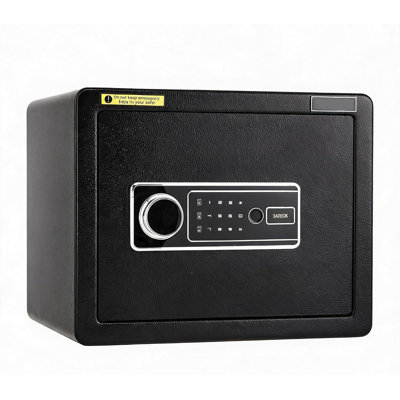 Coffre-fort ignifuge pour la maison de 1,2 pi cu, coffre-fort d'accès 4 en 1 avec double système d'alarme, lumière DEL et sac ignifuge pour l'argent, les bijoux, les documents et les objets de valeur, noir