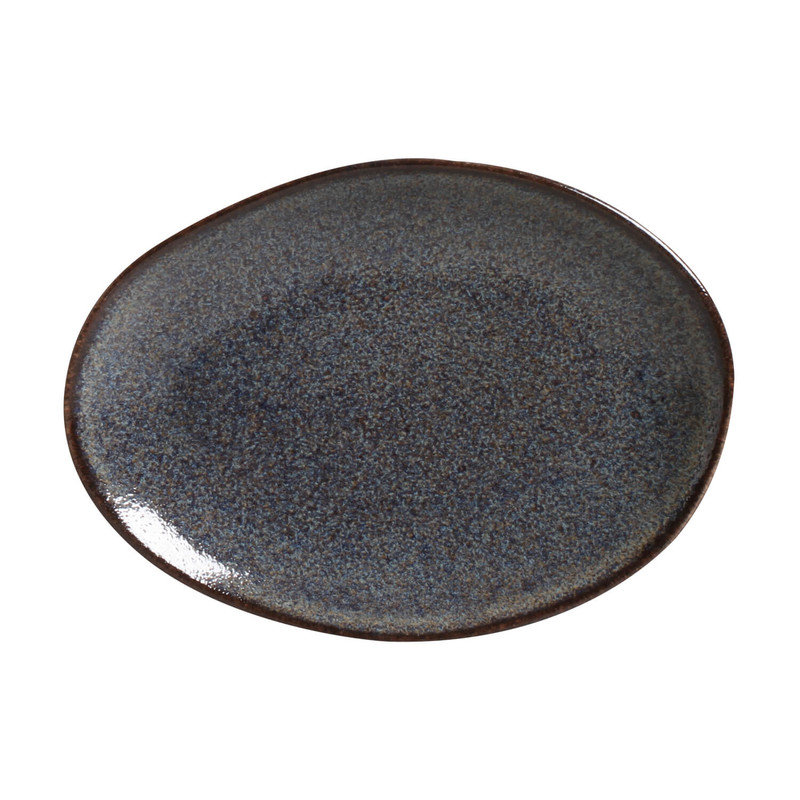 Assiette à salade ou à dessert en grès de 8,86 po Titanium Commercial