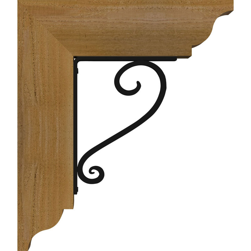 Support de fer traditionnel à triple support Edwards, H 16 po x P 14 po, Cèdre rouge de l'Ouest l 3 1/2 po x T 2 po (lisse
