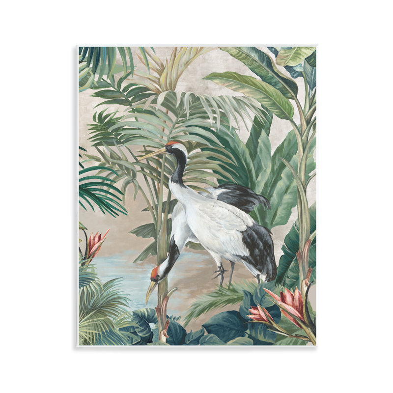 «Tropical Oasis Cranes» par Eli Jones