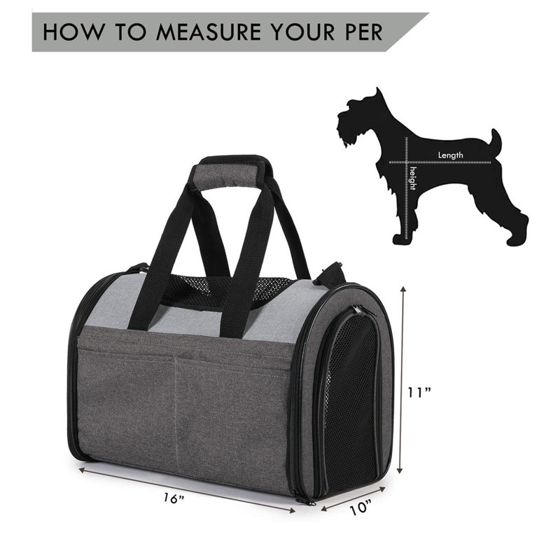 Sac de transport pour animaux, Gris