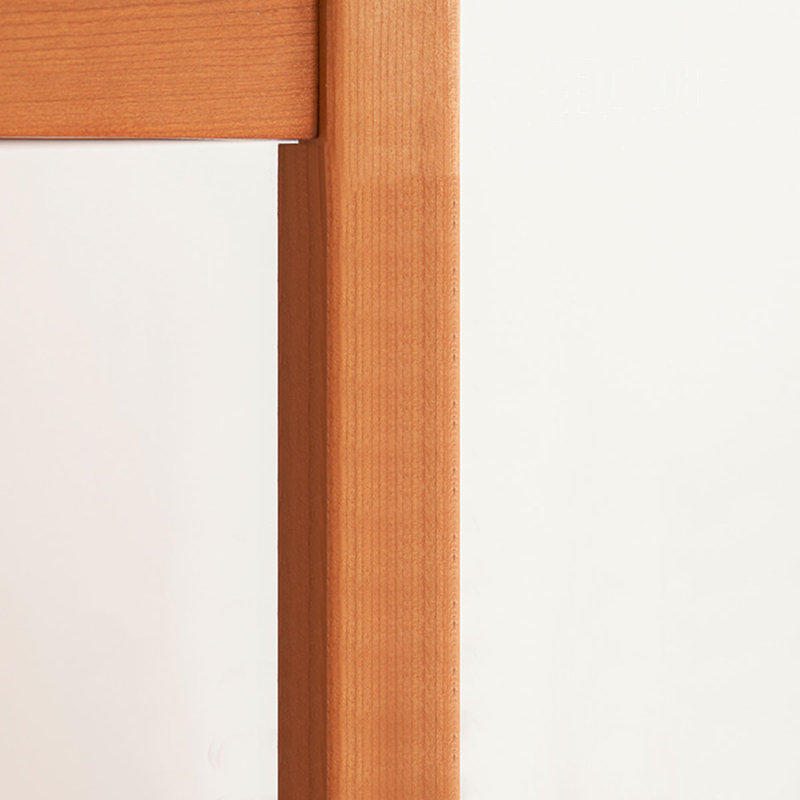 Bureau rectangulaire en bois massif avec 2 tiroirs, H 29,53 po x l 55,12 po x P 25,59 po, Brun