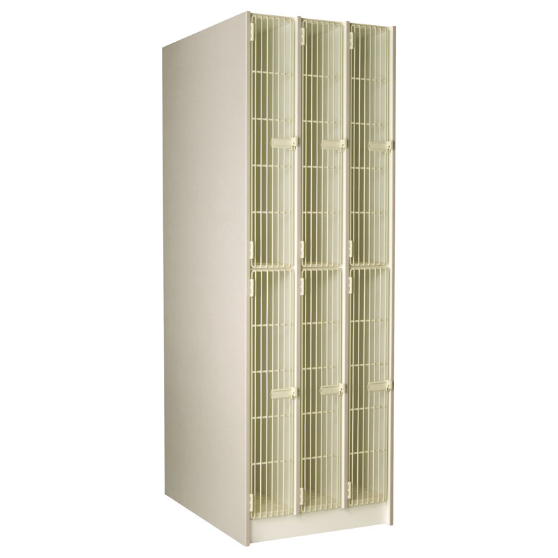 Music 6 Compartment Manufactured Wood Classroom Cabinet