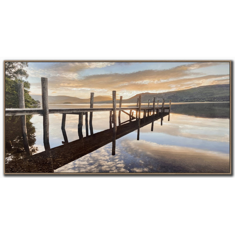 Coucher de soleil sur toile