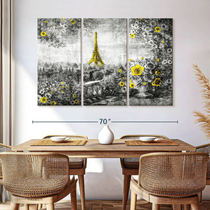 Aime Eiffel Tower Summertime Pop, 42" H x 65" W