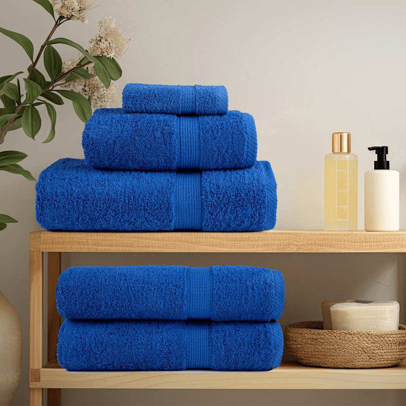 Santario 100% Cotton Hand Towel, Blue