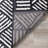Shelldrake Black White Geometric Contrast Area Rug