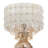 Wedgeworth 25"H Jeweled Metal and Mosaic Base Table Lamp with Cascading Crystals