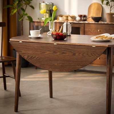 Solid Wood Rectangular Dining Table German Beech Wood Mid Century Modern Style