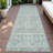 Machine Washable Indoor/Outdoor Oden ACN2152 Striped Rug-763855694