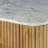 Carmela White Marble & Mango 6-Drawer Dresser