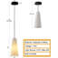 Juritza 2 - Light Cone Pendant Alabaster Kitchen Island Black Pendant(Bulbs Included)-71338627