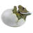 Baby Triceratops Dino Egg Statue