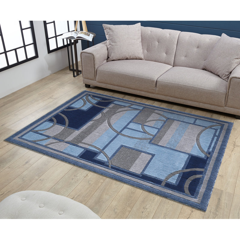 Geometric Indoor Rug, Rectangle 3' x 5'