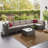 Wicker 6 - Person Modular Patio Conversation Set with Cushions-7005380