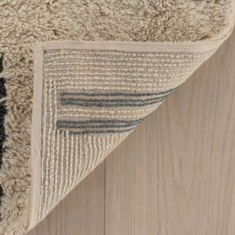 Vina Handmade Washable Wool Rug, Rectangle 5' x 8'