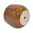3 Ceramic Flowerpots In Orange & Dark Brown, Modern Design For Indoor Spaces, Heat-, 9.49" Wide Brown Planter , Pieces Flowers Small Plants, Weather-, Built-In Drainage Hole-1392279306