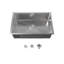 Évier de cuisine en acier inoxydable, cuve simple encastrée de 30 po x 19 po, lavabo encastré à la main en nickel brossé, avec bonde et crochet standards américains, LS-SSBR05-121085682