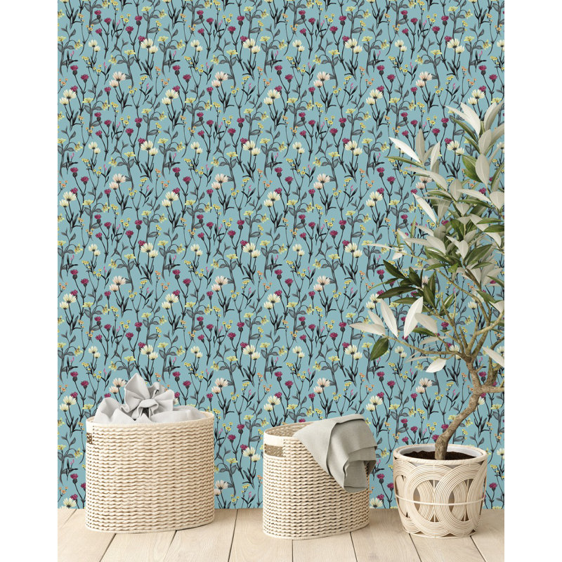 Floral Tile, 2.08' W x 10.42' L