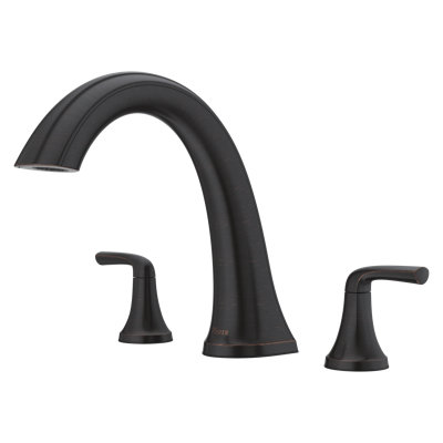 Garniture de baignoire romaine à 2 poignées en bronze toscan McAllen