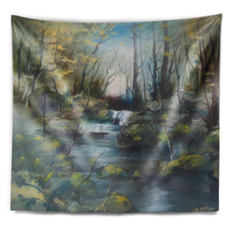 Machine Tapestry - Rod Included, 32" H x 39" W