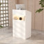 Bureau de réception compact avec lumière DEL et gestion des câbles-497412157