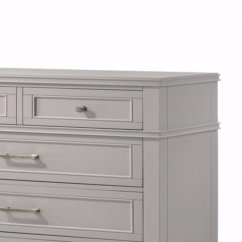 Commode 5 tiroirs, Gris