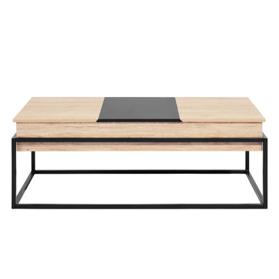 Table basse à plateau relevable 47,2 po avec rangement